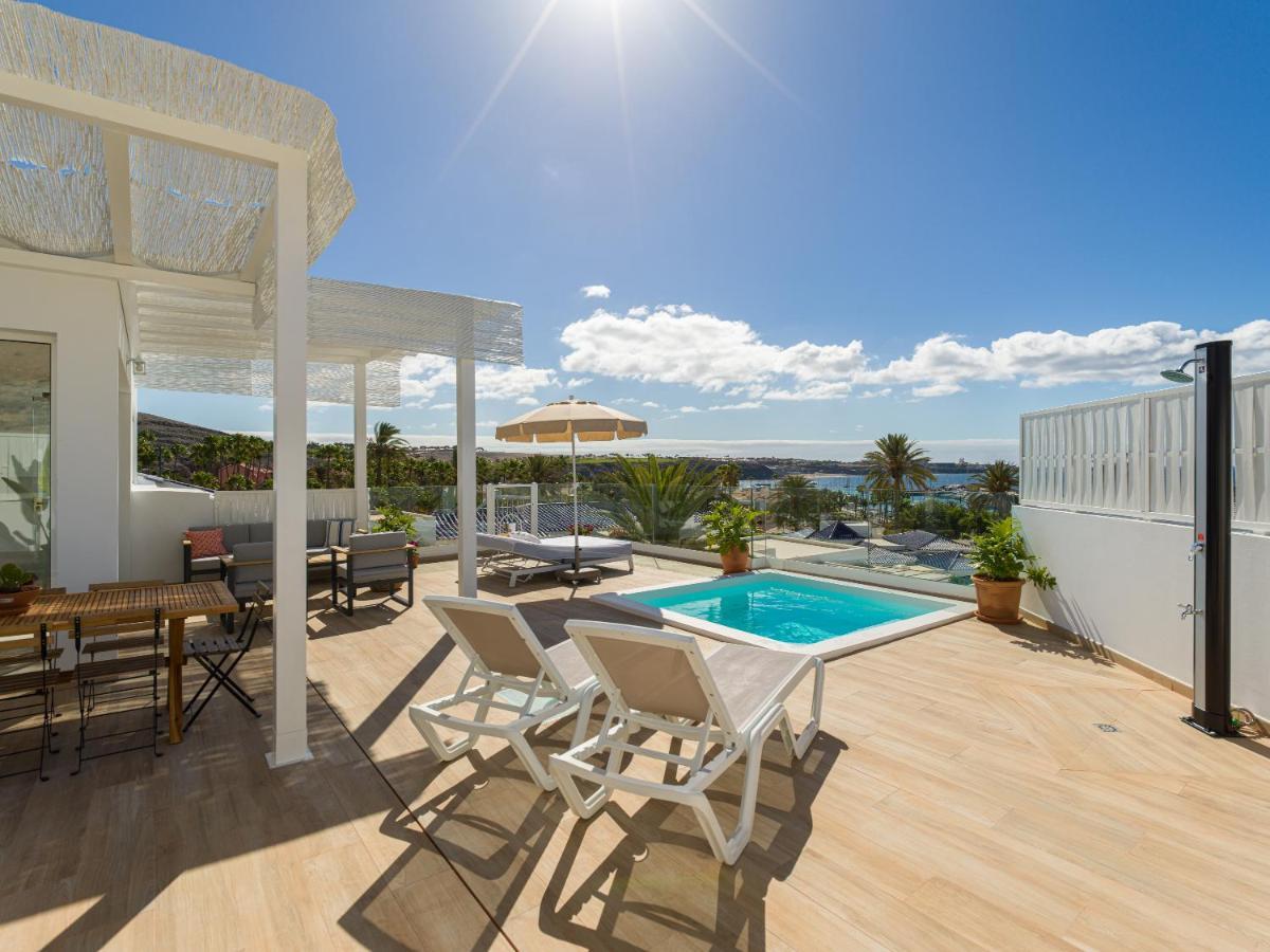 Pasitoblanco Porto Mare 7 Seaview Villa Private Heated Pool Pasito Blanco Exterior foto